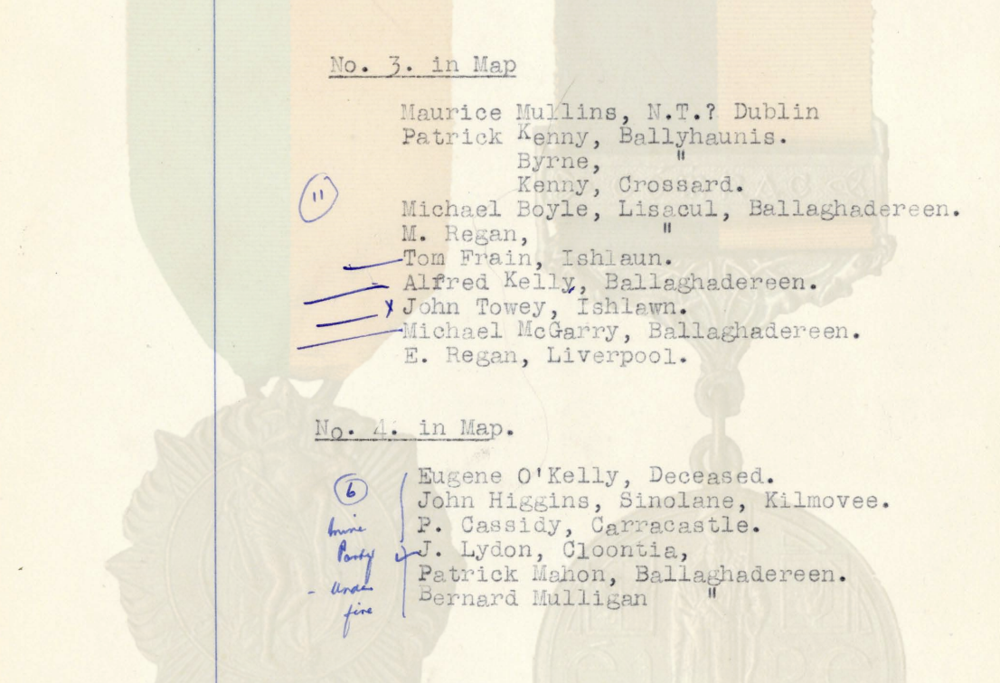 P. Cassidy East Mayo Brigade activity report